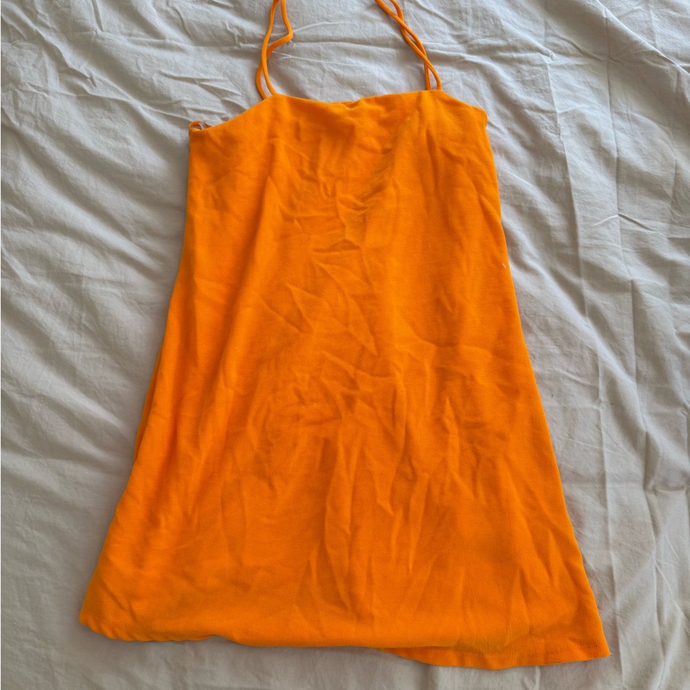 Zara Bold Orange Knit Top